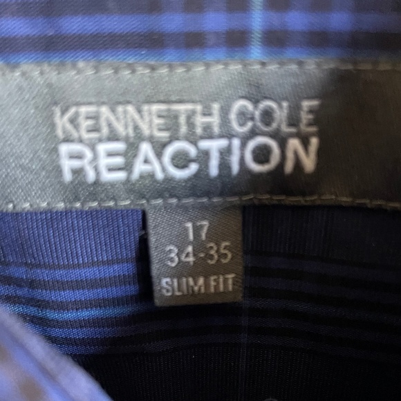 Kenneth Cole Reaction slim fit long sleeve, button down shirt  - Men's Large - Picture 3 of 11